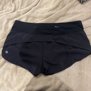 Lululemon speed up shorts Black size 8
